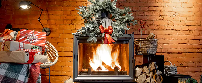 Travis Industries Linear Gas Fireplace Installation in Porterville, California